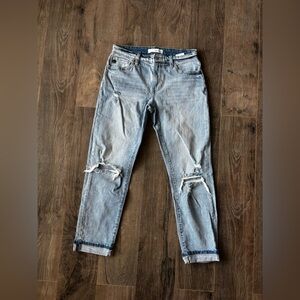KanCan Light Blue Distressed Cuffed Jeans Womens Size 5/26
